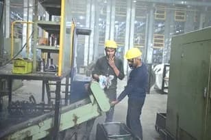 Goods checked on the shop floor before dispatch